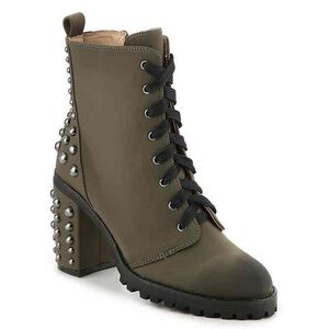 Chinese Laundry Jag Studded Olive Green Boots